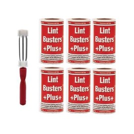 Pepin 1 Metal Roller with 6 Lint Busters Plus 4"" x 40"", Red