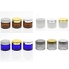 Kosmetex 3 Matte Glass Jars 100 ml with Silver Lid