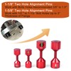 CNRAQR 4 Pcs Flange Two Hole Alignment Pins - 1-1/8"