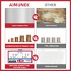 AIMUNOK 155PCS Rivet Nut Kit, Rivet Nuts Rivnuts 1/4-20#8-32#10-24 5/16-18