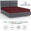 BARBONS Fitted Sheet 90 x 200 cm - 100% Cotton