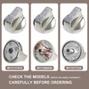 W11517331 W11117415 4-Pack Range Surface Burner Knob/Oven Knobs Compatible with