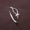 Christian Fish Ichthus Ring Promise Band Holo fish Ring (8)