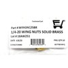 1/4-20 Solid Brass Wing Nuts 1/4-20 Butterfly Nuts (10 Pcs)