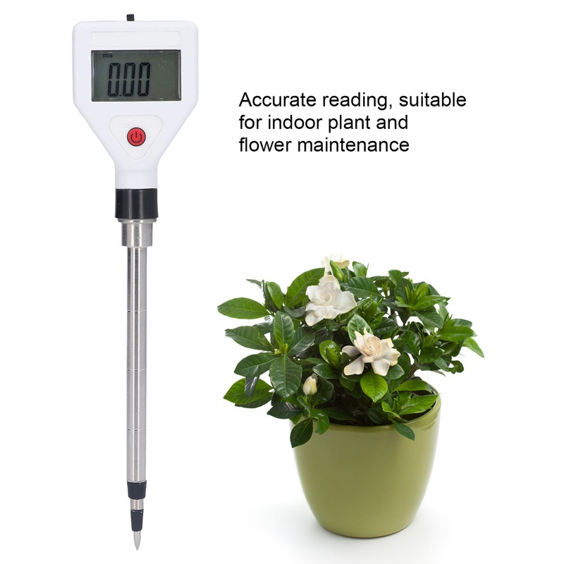 Soil EC Meter Portable Potted Plant Tester Digital Flower Detector