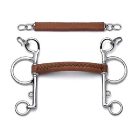 Cavalon Pelham Soft Leather Curb Bit (4.5")