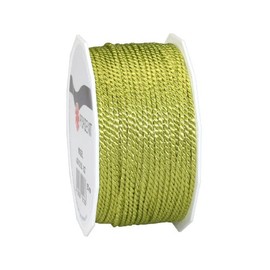C.E. Pattberg Mosel Cord in Lime (Green), 55 Yards of Braided Cord for Gifts, Parcels & Presents, 0.08 inches Width, Accessories for Decoration and Handicrafts, Tearproof Tape for Gift Wrapping