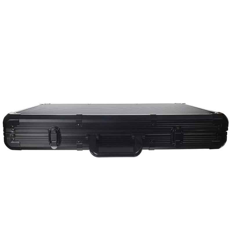 500 Chips Heavy Duty Black Aluminum Poker Chip Case