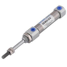 Max. 1 Mpa double-acting stroke 15 mm / 0.6 inch air pneumatic cylinder stroke screwed piston rod action
