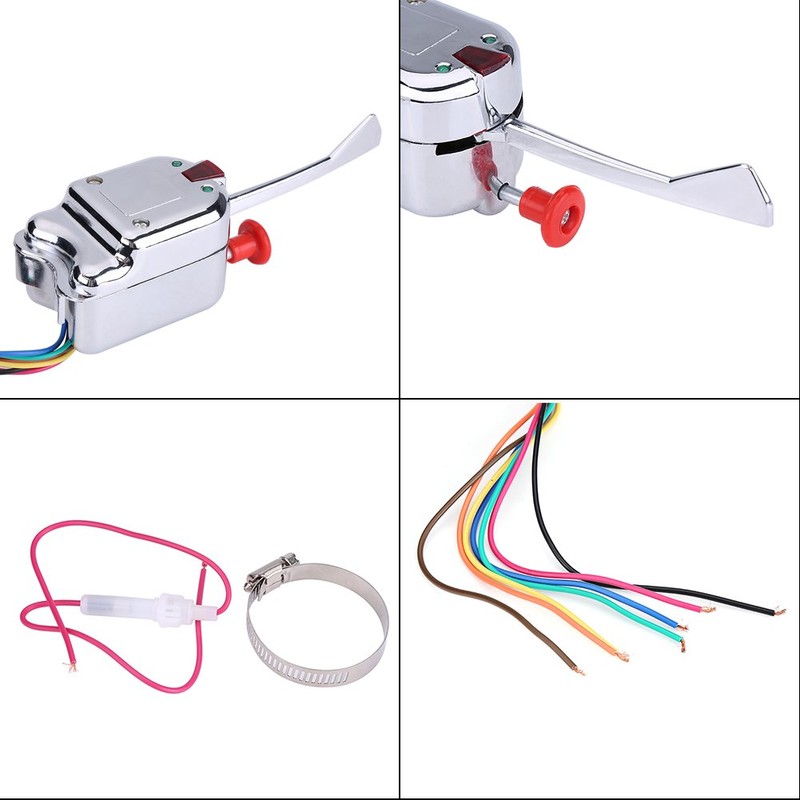 Keenso Interruptor de Señal de Giro,12V Universal Interruptor de Señal