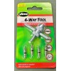 slime Valve Core Tool, 4-Way Tool, 4 Valve Cores, Removes, Re-taps Inside & Out, Reams