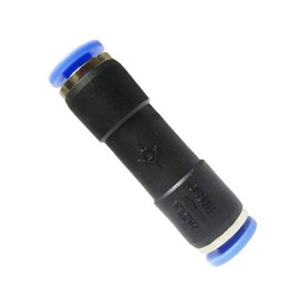 Metalwork Nickel Plated Brass & Plastic Push to Connect Inline Check Valve Union Fitting, 1/4" OD (Pack of 2)