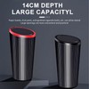 FYNQTON Leakproof Car Trash Can with Lid, Push-Button Pop Open