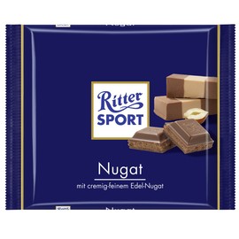 Ritter Sport Nugat (3 Bars each 100g) - fresh from Germany