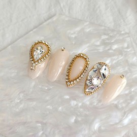 Tiara handmade nail tips - Ballerina L / 티아라 수제네일팁 - 발레리나L