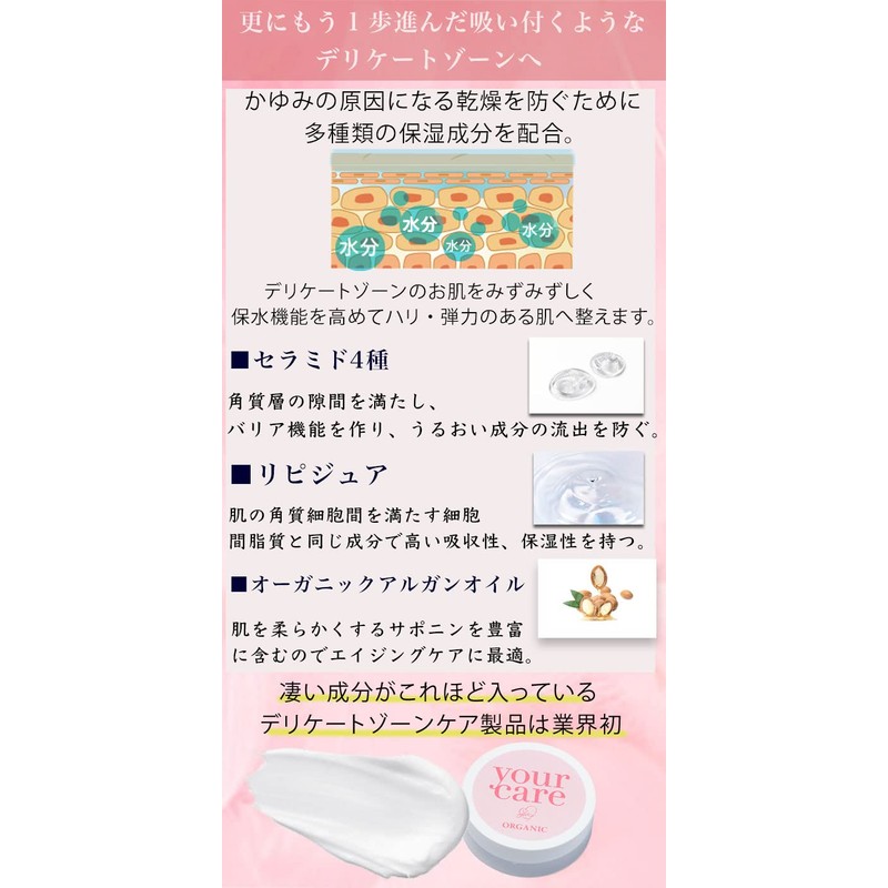 Delicate Zone Dark Heads, Whitening, Moisturizing, Additive-Free Cream, Pure Medel,