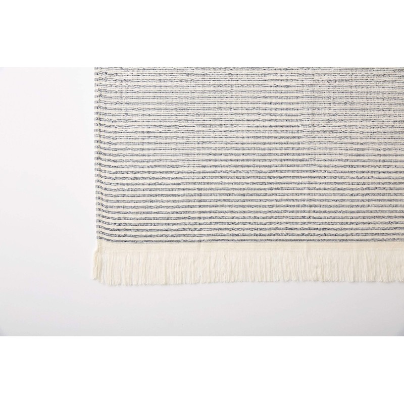 Miyazaki Towel, Imabari Shawl, Shimashima (Border), Blue