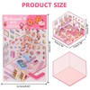 4 Sets Capybara Theme 3D Sticker Scenes DIY 3D House