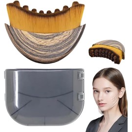 Lymphatic Contour Face Brush, Lymphatic Drainage Massager for Face, Ergonomic Facial Massage Tool for De-Puffing, Skin Firming & Enhanced Skincare Absorption