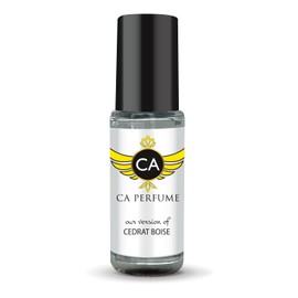 CA Perfume Impression of Cedrat Boise Unisex Perfume Oil Citrus Aromatic Scent Long Lasting Fragrance for Women and Men Travel Size Mini Perfume Sample TSA Ready Body Oil Roll-on 0.14 Fl Oz 4ml