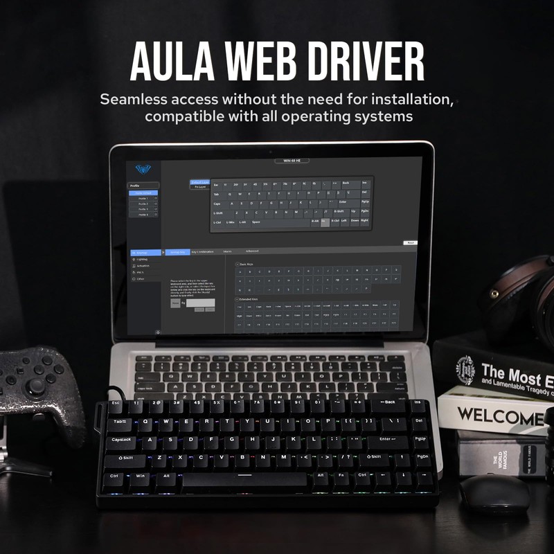 EPOMAKER Aula WIN68 HE Magnetic Keyboard with Adjustable Actuation, Hall