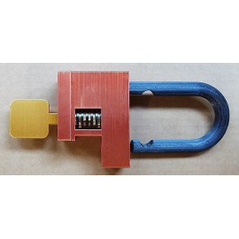3d Disc Cutaway Padlock / New / Furnished with 1 Key