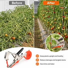 Plant Tying Machine for Garden Support – Handheld Tapener Tool for Vines, Tomatoes, Grapes & Greenhouses