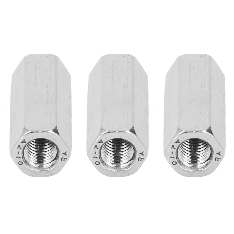 10Pcs Coupling Nut Hex 304 Stainless Steel Rod Connector Nut