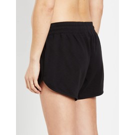 Motherhood Maternity Women's Maternity French Terry Underbelly Short, Black, Small