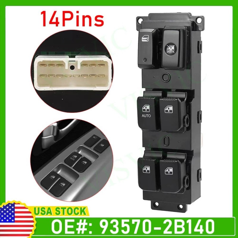 Unbranded For Hyundai Santa Fe 2007-2011 93570-2B140 Front Left Master