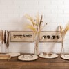 Decorative Wooden Discs Display Printed Hard Foam 30 cm Diameter