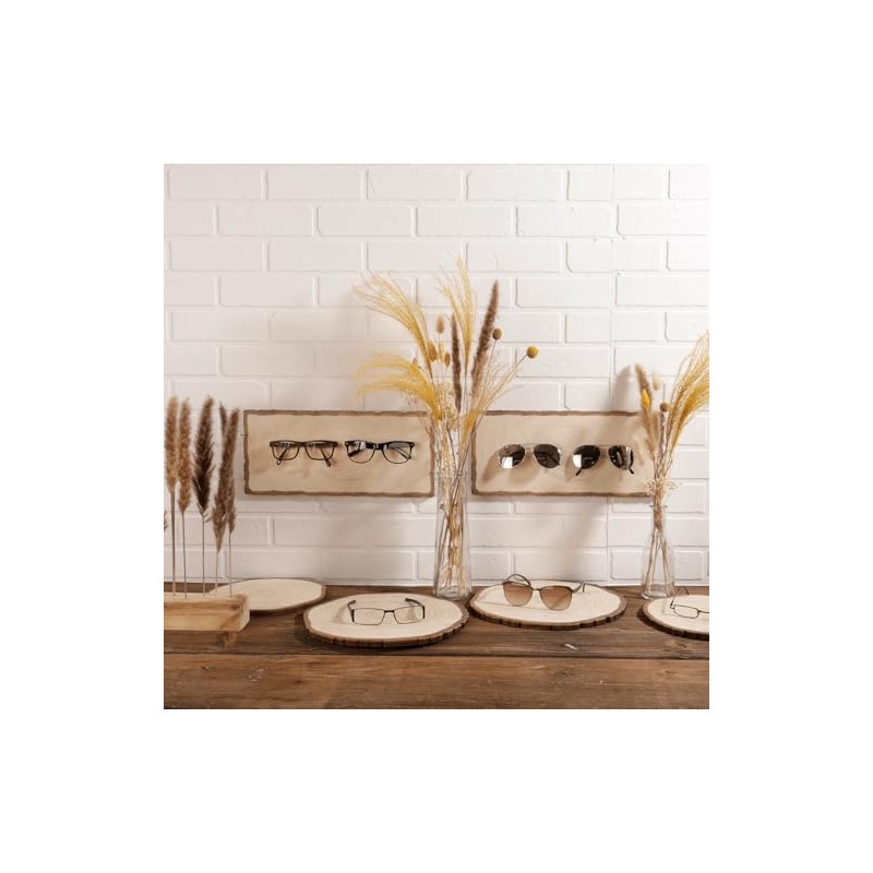 Decorative Wooden Discs Display Printed Hard Foam 30 cm Diameter