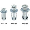 20 PCS Hollow Metal Petal Jack Nuts Expension Nuts for