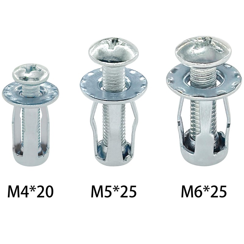 20 PCS Hollow Metal Petal Jack Nuts Expension Nuts for
