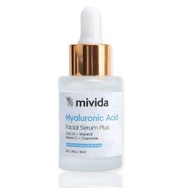 Deep Hydration & Calming Serum for Face | Soothing Facial Serum with Hyaluronic CoQ10, Vitamin B, Vitamin C & Chamomile | For Sensitive Skin, Non-Greasy 1floz