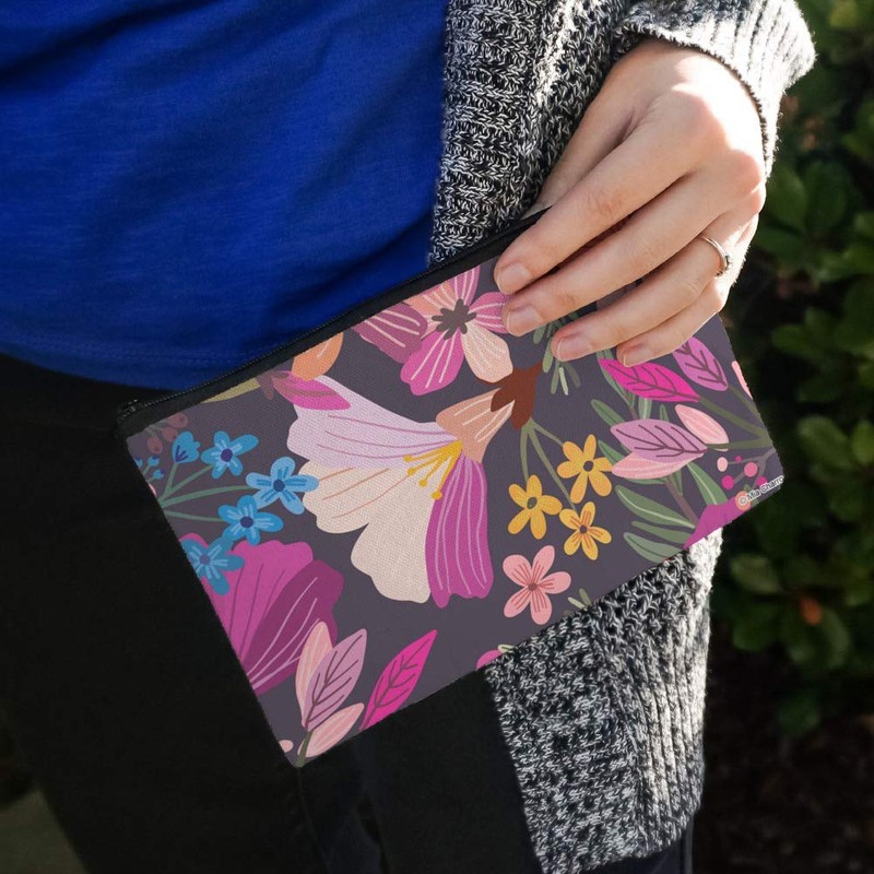 Haruna Floral Pattern Makeup Cosmetic Bag Organizer Pouch