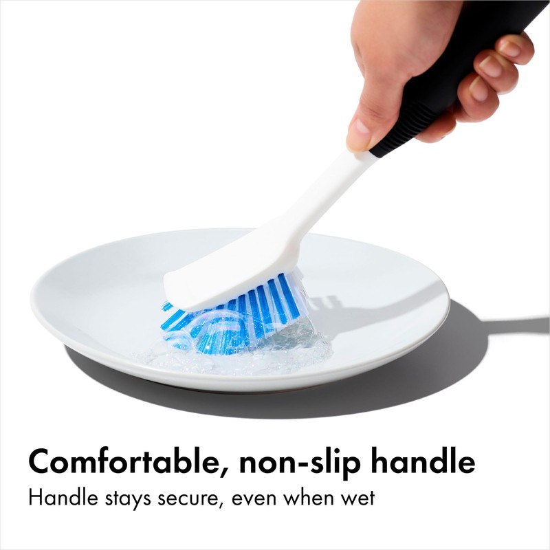 OXO Good Grips Dish Scrub Brush with Non-Slip Handle, Nylon