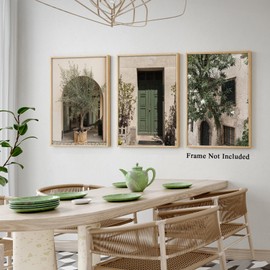 RIJDOJLK Italy Wall Art Set of 3, Olive Tree Canvas Art Prints, 12"x16" Unframed, Living Room, Bedroom, Office