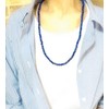 Kobe Hokodo December Birthstone AB 6mm Lapis Lazuli Necklace [50cm/55cm/60cm/65cm/65cm]