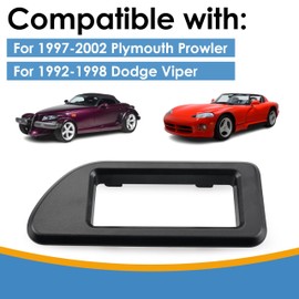 KITONLA Interior Left or Right Door Handle Bezel, Fit for 1997-2002 Plymouth Prowler, 1992-1998 Dodge Viper, Replace# 0TT06DX9AA