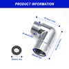 Pack of 2 Shower Hose Adapter, PARFCO 90 Degree Extension