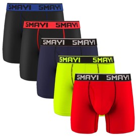 5Mayi Mens Athletic Underwear Mens Boxer Briefs Underwear for Mens Pack S
