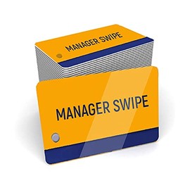 25 Pack of Orange Micros Manager or Server ID Cards - Card Imaging Brand POS Cards
