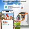 PETCAL Bird Feeder with Camera, 1296P HD AI Identify Smart