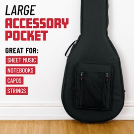 Gator Cases Lightweight Polyfoam Guitar Case For Les Paul Single Cut Away Electric Guitars (GL-LPS)