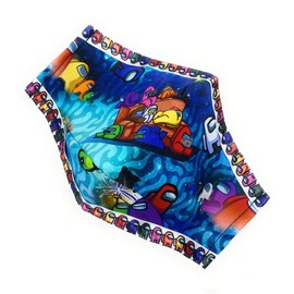 Maskara by BengC Space Crew Blue Ocean ADULT Teen Big Kid Face Mask - 3D Fit