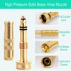 Solid Brass Heavy Duty Adjustable Twist Hose Nozzle,CM CUMIZON Jet