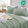 downluxe Twin Comforter Set for Girls Boys Sage Green, 3