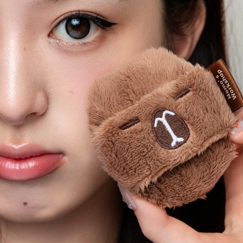 Momo's Workshop Cute Velvet Powder Puff 2 Size, Suitable for