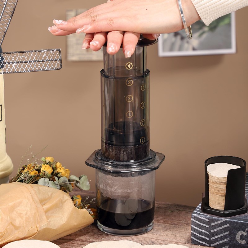 600 PCS Unbleached Coffee Filters compatible with Aeropress Coffee Maker